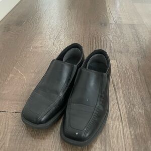 George Elegant Black Leather Loafers for Men